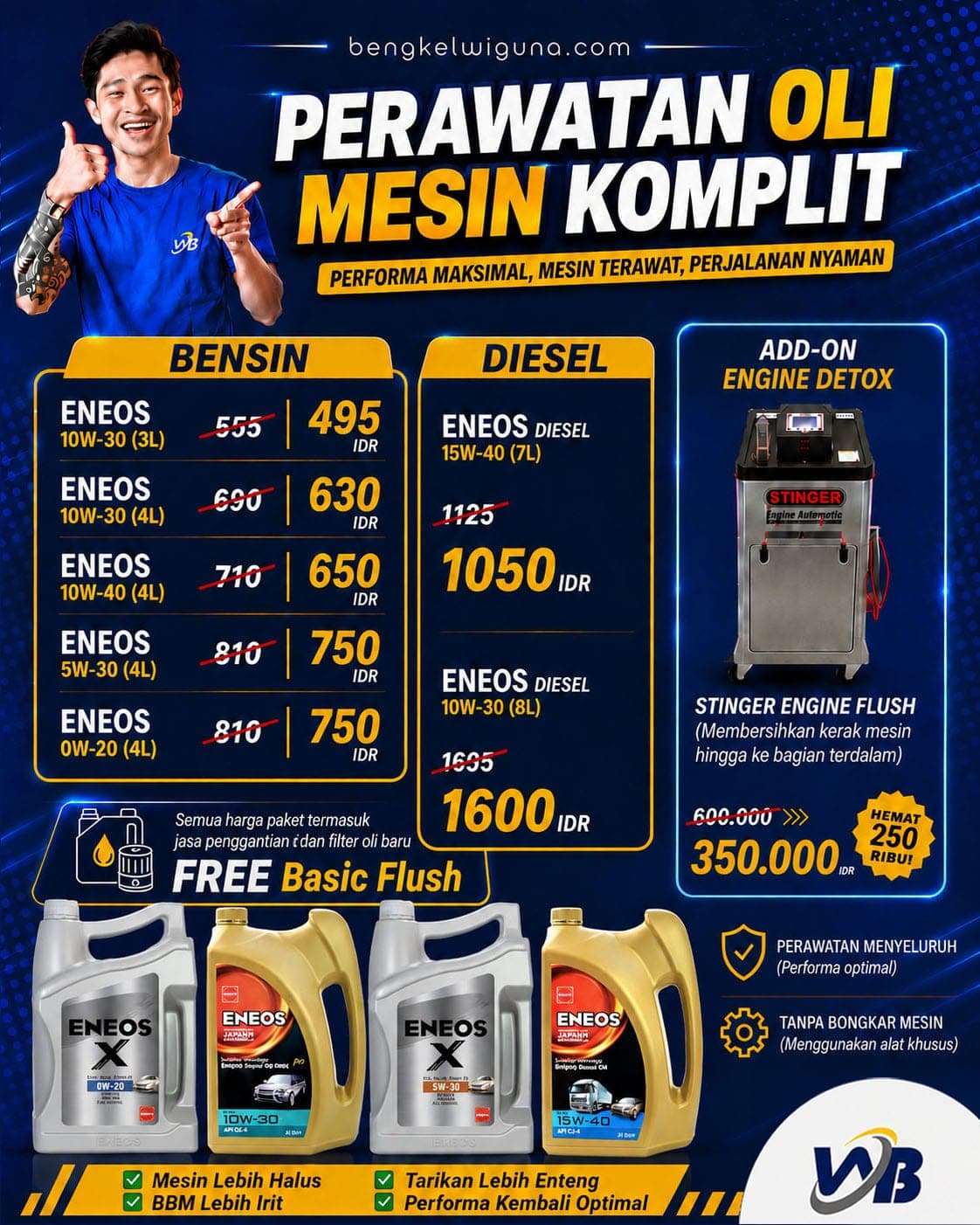 Oli Mesin Komplit